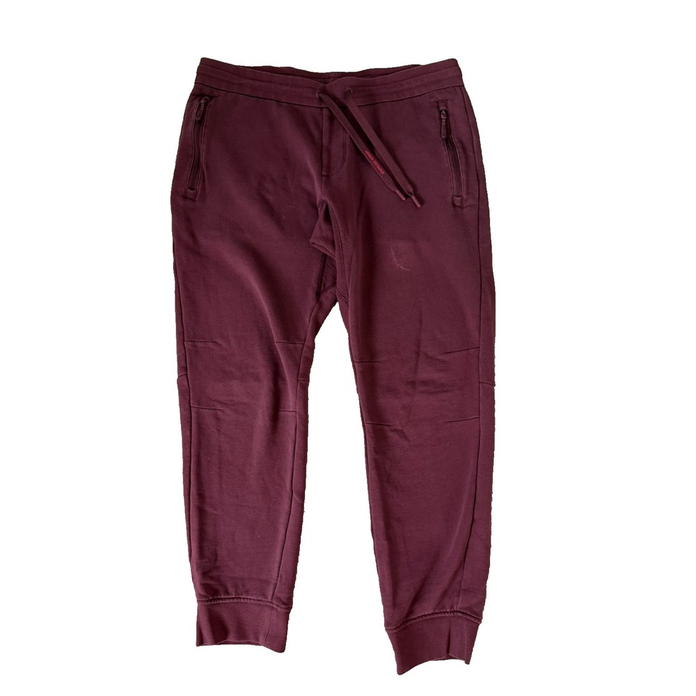 Armani Exchange Mens Joggers M Burgundy French Terry Sweatpants 8NZP73 ZJKRZ